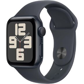 Apple Watch SE (2nd Gen) [GPS 40mm] Smartwatch with Midnight Aluminium Case with Midnight Sport Band S/M. Fitness and Sleep Trackers, Crash Detection, Heart Rate Monitor, Retina Display