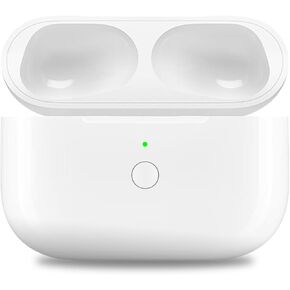 Compatible with Wireless AirPods Pro Charging Case, Charger Case Replacement with Sync Button, White