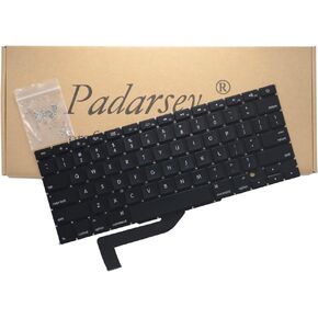 Padarsey New Keyboard Compatible for MacBook Pro 15-Inch A1398 2013-2015 Retina MC975LL/A MC976LL/A MGXA2LL/A MGXC2LL/A MD831LL/A ME665LL/A ME664LL/A with 80 PCE Screws
