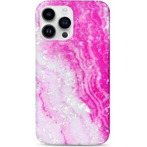 J.west Case Compatible with iPhone 15 Pro Case 6.1-inch, Luxury Sparkle Translucent Clear Leopard Cheetah Print Pearly Design Soft Silicone Slim TPU Protective Phone Case Cover for Girls Women (Bling)
