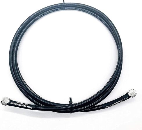 Cable Assemblies Now LMR-400/LMR400 Times Microwave Low Loss Coaxial Cable - PL259 UHF Male to UHF Male Connectors - 25 Feet-CB Ham Radio Antenna - Made in The USA in Saudi Arabia