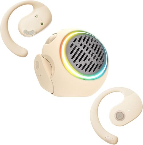 Wireless Open Ear Over The Ear Earbuds with Portable Small Bluetooth Speaker Mini Speakers Bluetooth Wireless Kids Bone Conduction Headphones Earbuds Open Ear Buds Out of Outside The Ear in Kuwait