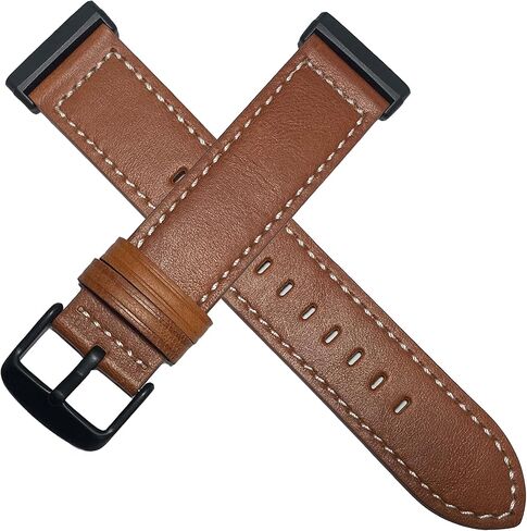 for Fitbit Versa 4 Bands, Geniue Leather Replacement Watch Strap for Fitbit Versa 4/ Versa 3, Fitbit Sense 2/Sense Bands for Women Men in Saudi Arabia