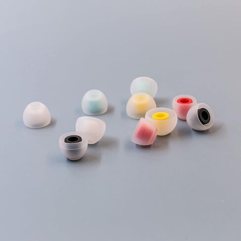 10 PCS/5 Pairs KBEAR 07 Earbud Tips Replacement Silicone Tips for Earbuds Headphones, 4.50mm-7mm Inner Nozzle in Ear Monitor Earphones Tips for KZ ZSN PRO X/ZS10 PRO/ZST/ZSN PRO/ZS10 PRO X (5 Color) in Saudi Arabia