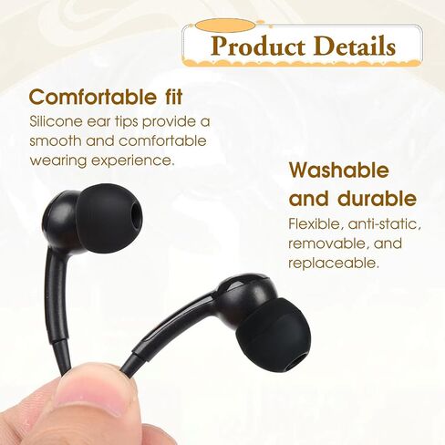 Giantree 18 زوجًا من رؤوس استبدال وسائد الأذن السيليكون، مقاسات S/M/L، أغطية وسائد أذن بديلة تناسب معظم سماعات الأذن (رمادي) in Saudi Arabia