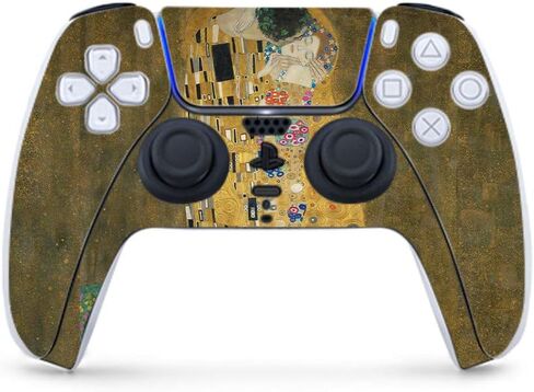 MightySkins Gaming Skin for PS5 / Playstation 5 Controller - Great Wave of Kanagawa | Protective Viny wrap | Easy to Apply | Made in The USA in Saudi Arabia