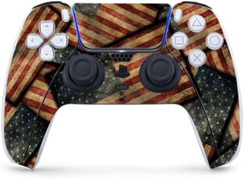 MightySkins Gaming Skin for PS5 / Playstation 5 Controller - Great Wave of Kanagawa | Protective Viny wrap | Easy to Apply | Made in The USA in Saudi Arabia