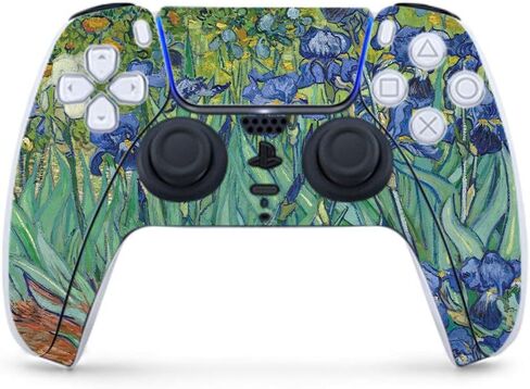 MightySkins Gaming Skin for PS5 / Playstation 5 Controller - Great Wave of Kanagawa | Protective Viny wrap | Easy to Apply | Made in The USA in Saudi Arabia