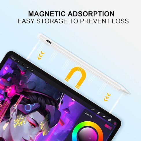 قلم لجهاز iPad، قلم Marboo Apple Stylus مع دقة الكتابة/الرسم وحساسية الإمالة، متوافق مع iPad Air 3rd/4th/5th، iPad Pro 11/12.9 بوصة، iPad 6/7th/8th/9th in Kuwait
