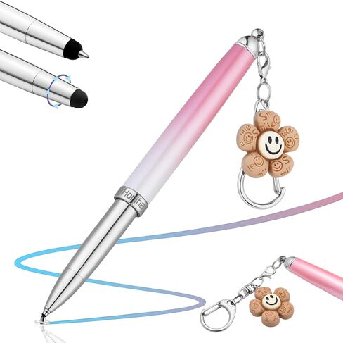 Capacitive Stylus Pen, Honiha 3-in-1 High Precision Stylus Pens for Touch Screens, Disc & Rubber Tip Universal Touch Screen Pen for iPhone/iPad/Android/Tablet and All Capacitive Touch Screens, Pink in Kuwait