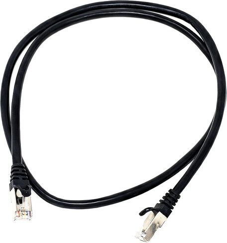 كابل RiteAV RJ50 10p10c SFTP CAT5 ذكر إلى ذكر مع موصلات محمية - أسود - 2 متر in Kuwait