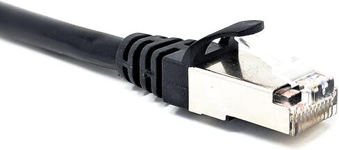 كابل RiteAV RJ50 10p10c SFTP CAT5 ذكر إلى ذكر مع موصلات محمية - أسود - 2 متر in Kuwait