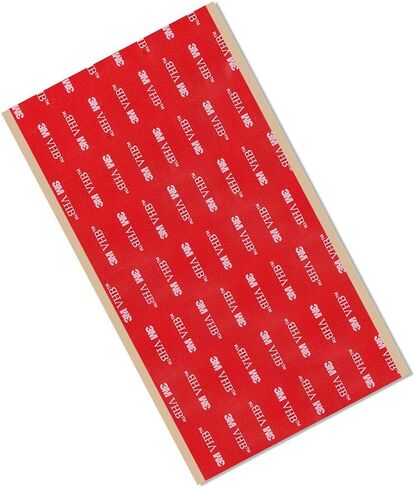 3M VHB Tape 5962 شريط ربط دائم - 0.5 بوصة × 15 قدم. رغوة سوداء قابلة للتوافق مع لاصق أكريليك.، كبير، أحمر in Saudi Arabia