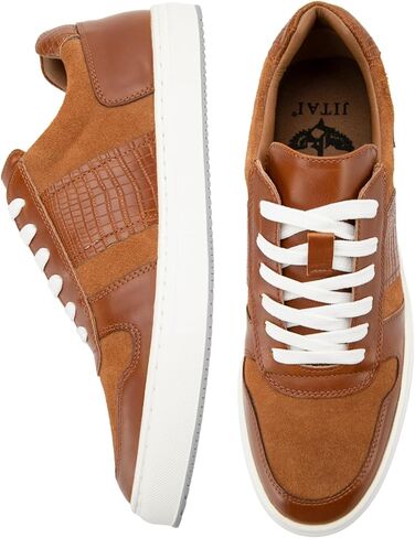 أحذية JITAI الرجالية الأنيقة للأحذية الرياضية خفيفة الوزن مع تصميم Wingtip Brogue ورباط أحذية عمل كاجوال in Kuwait