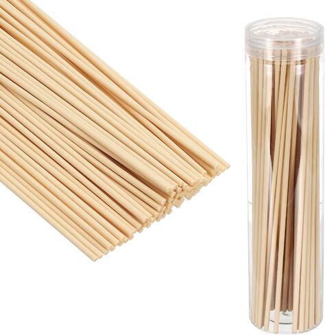 PATIKIL 25CM/10Inch Reed Diffuser Stick, 100 Pack Fiber Aroma Fragrance Refill Sticks Replacement with PET Bottle for Home Office Hotel Party Wedding, Black in Saudi Arabia
