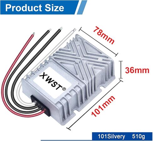 DC 24V to DC 12V Step Down Reducer Regulator Buck Converter Output 40A 480W Power Converter Module for Auto Car Truck Vehicle Boat Solar System (40A) in Saudi Arabia