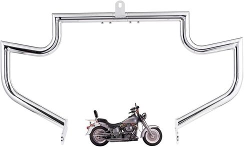 Gamyipp 1.5 بوصة شريط تحطم الدهون، شريط حماية المحرك السريع لـ Kawasaki Vulcan 900 VN900 Custom Classic 2006-2023 (أسود) in Kuwait