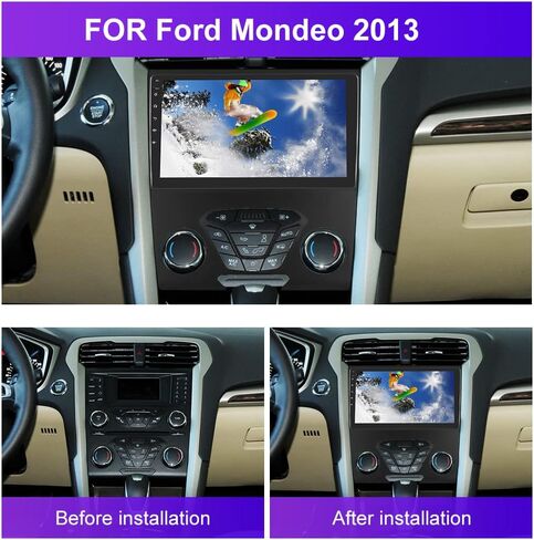 2G+32G Android 13 Car Radio Stereo for Ford Fusion 2013 2014 2015 2016 with Wireless CarPlay Android Auto 9" Touch Screen Car Radio with GPS Navigation Bluetooth FM Backup Camera Mirror Link Head Unit in Saudi Arabia