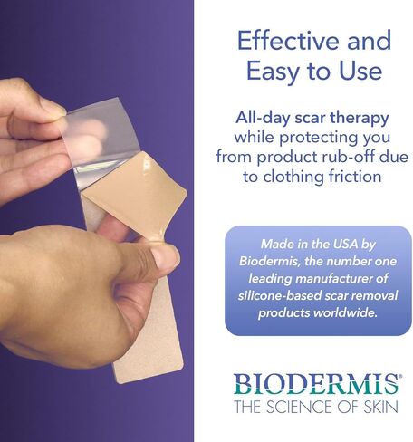 Epi-Derm Keloid Large Sheets, Silicone Gel Sheeting for Scars, Ideal for C-Section, Tummy Tuck, Hysterectomy & Cardiac Surgery Scars, Premium Grade Scar Sheets, Reusable 11x15.75 in - Clear in Saudi Arabia