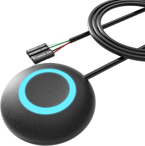Computer Power Switch, Power Supply Control Adapter Cable 65 inch External PC Power Button Desktop Computer Motherboard Switch On/Off Power SW Cables in Saudi Arabia
