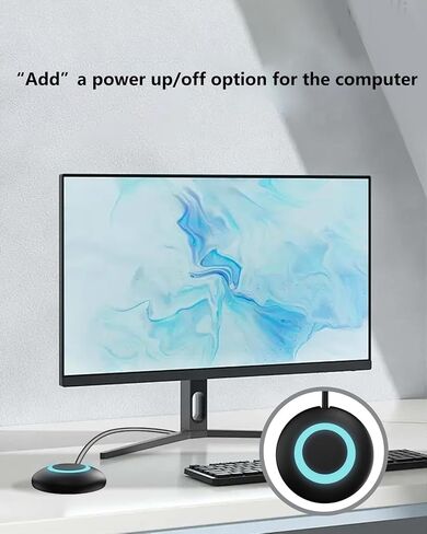 Computer Power Switch, Power Supply Control Adapter Cable 65 inch External PC Power Button Desktop Computer Motherboard Switch On/Off Power SW Cables in Saudi Arabia