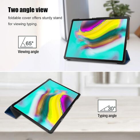 ProCase Slim Case for Galaxy Tab S5e 10.5 2019 T720 T725 T727 Case, Light Cover Stand Hard Shell Folio Case for 10.5 Inch Galaxy Tab S5e Tablet SM-T720 SM-T725 (LTE) SM-T727 2019 Release –Black in Saudi Arabia