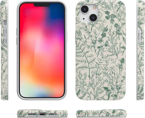 Casely iPhone 13 Case | Sage Garden | Green Floral | Compatible with MagSafe in Kuwait