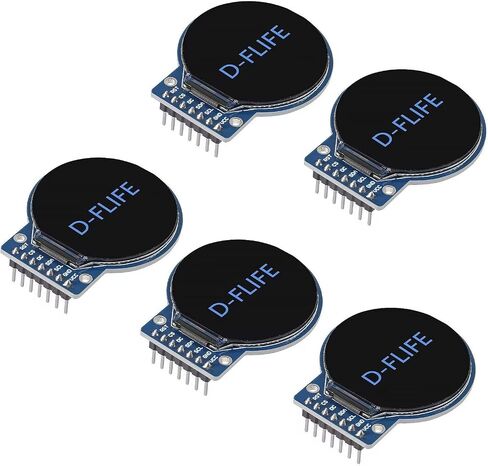 3pcs 1.28 Inch TFT LCD Display Module Round RGB 240 * 240 GC9A01 Driver 4 Wire SPI Interface 240x240 PCB for Arduino (5pcs) in Saudi Arabia