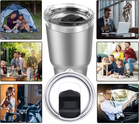 20oz Tumbler Lid, 2 Pack Tumbler Replacement Lids for YETI 20oz Tumbler, 10/24 oz Coffee Mug and 10oz Lowball, Top Replacement Magnetic Slider Lid, Spill Proof Cup Lids Covers with Slider Switch in Saudi Arabia