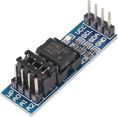 6pcs AT24C256 I2C Interface 256k Bits for EEPROM Memory Module Data Storage 8P Chip Power Supply Indicator Pull Up Resistor Direct Jumper Setting Intelligent car Accessories for arduino 3.3-5V in Saudi Arabia