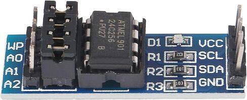 6pcs AT24C256 I2C Interface 256k Bits for EEPROM Memory Module Data Storage 8P Chip Power Supply Indicator Pull Up Resistor Direct Jumper Setting Intelligent car Accessories for arduino 3.3-5V in Saudi Arabia