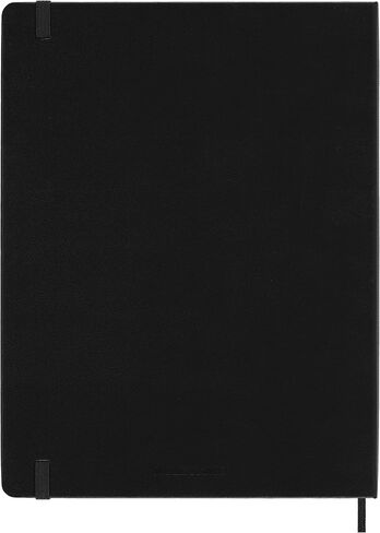 Moleskine Classic 18 شهرًا 2024-2025 مخطط أفقي أسبوعي، غطاء صلب، كبير (5 بوصة × 8.25 بوصة)، أسود، 208 صفحة in Saudi Arabia