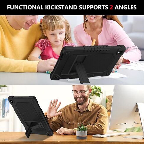 for Walmart Onn 10.4 Tablet Pro Case (Model:100110603),for Onn 10.4 Tablet Case,Heavy Duty Kids Shockproof with Kickstand Shoulder Strap Cover for Walmart ONN 10.4 Inch Pro(Black/Black) in Saudi Arabia