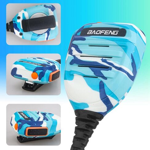 ميكروفون راديو BAOFENG، ميكروفون شرطة عن بعد للكتف UV-5R BF-F8HP 5RM UV-21R K5PLUS UV-17R TIDRADIO TD-H3 TD-H8 Quansheng UV-K5 ميكروفون مكبر صوت محمول باليد (برتقالي*عبوة واحدة) in Saudi Arabia