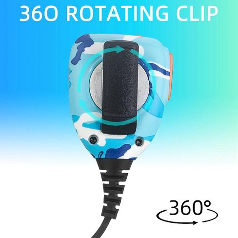 ميكروفون راديو BAOFENG، ميكروفون شرطة عن بعد للكتف UV-5R BF-F8HP 5RM UV-21R K5PLUS UV-17R TIDRADIO TD-H3 TD-H8 Quansheng UV-K5 ميكروفون مكبر صوت محمول باليد (برتقالي*عبوة واحدة) in Saudi Arabia