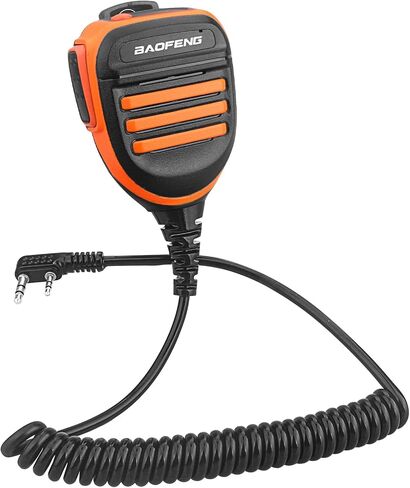 ميكروفون راديو BAOFENG، ميكروفون شرطة عن بعد للكتف UV-5R BF-F8HP 5RM UV-21R K5PLUS UV-17R TIDRADIO TD-H3 TD-H8 Quansheng UV-K5 ميكروفون مكبر صوت محمول باليد (برتقالي*عبوة واحدة) in Kuwait