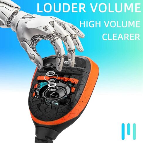ميكروفون راديو BAOFENG، ميكروفون شرطة عن بعد للكتف UV-5R BF-F8HP 5RM UV-21R K5PLUS UV-17R TIDRADIO TD-H3 TD-H8 Quansheng UV-K5 ميكروفون مكبر صوت محمول باليد (برتقالي*عبوة واحدة) in Kuwait