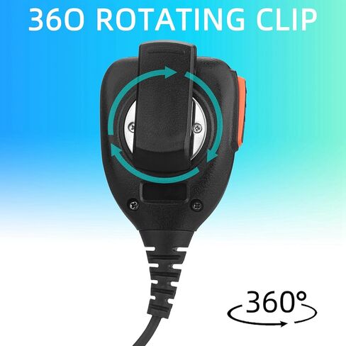 ميكروفون راديو BAOFENG، ميكروفون شرطة عن بعد للكتف UV-5R BF-F8HP 5RM UV-21R K5PLUS UV-17R TIDRADIO TD-H3 TD-H8 Quansheng UV-K5 ميكروفون مكبر صوت محمول باليد (برتقالي*عبوة واحدة) in Kuwait