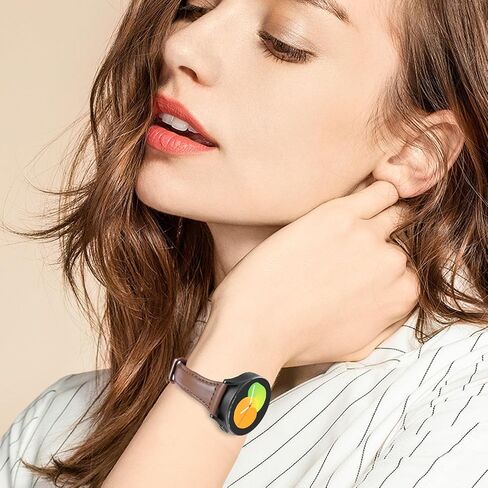أحزمة جلدية رفيعة متوافقة مع ساعة Samsung Galaxy Watch 7/6/5/4/FE 40 مم 44 مم، ساعة 5 Pro 45 مم/ساعة 4 كلاسيكية/ساعة 3 41 مم، 20 مم للنساء in Kuwait