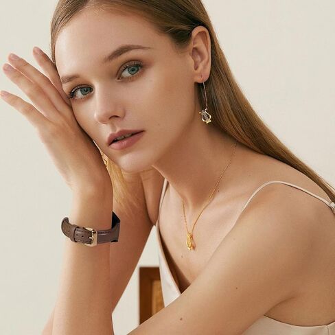 أحزمة جلدية رفيعة متوافقة مع ساعة Samsung Galaxy Watch 7/6/5/4/FE 40 مم 44 مم، ساعة 5 Pro 45 مم/ساعة 4 كلاسيكية/ساعة 3 41 مم، 20 مم للنساء in Kuwait