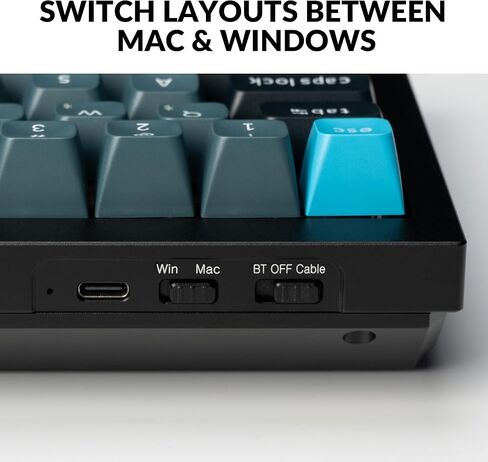 Keychron Q4 Pro Wireless Custom Mechanical Keyboard, QMK/VIA Programmable Full Aluminum 60% Layout Bluetooth/Wired RGB with Hot-swappable Keychron K Pro Red Switch Compatible with Mac Windows Linux in Saudi Arabia