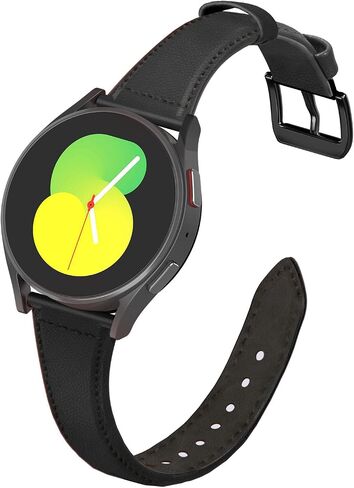 أحزمة جلدية رفيعة متوافقة مع ساعة Samsung Galaxy Watch 7/6/5/4/FE 40 مم 44 مم، ساعة 5 Pro 45 مم/ساعة 4 كلاسيكية/ساعة 3 41 مم، 20 مم للنساء in Kuwait