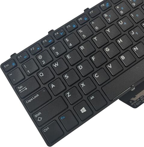 لوحة مفاتيح بديلة لأجهزة الكمبيوتر المحمول Dell Windows 11 Dell Latitude 11 3180 3189 3190 3190 2in1 مع تخطيط أمريكي 0343NN أسود in Saudi Arabia