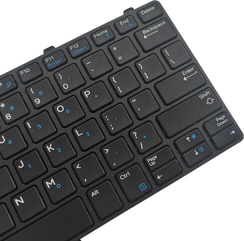 لوحة مفاتيح بديلة لأجهزة الكمبيوتر المحمول Dell Windows 11 Dell Latitude 11 3180 3189 3190 3190 2in1 مع تخطيط أمريكي 0343NN أسود in Saudi Arabia