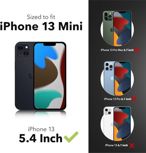 ZAGG InvisibleShield Glass Elite VisionGuard - Impact Protection, Scratch Resistant, Fingerprint Resistant - Made for Apple iPhone 13 mini in Saudi Arabia