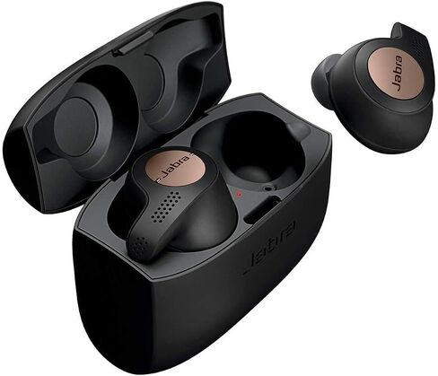 سماعات أذن Jabra Elite Active 65t - سماعات أذن لاسلكية مع علبة شحن، أسود نحاسي - سماعات أذن بلوتوث مع ملاءمة آمنة وصوت فائق، عمر بطارية طويل والمزيد (متجددة) in Saudi Arabia