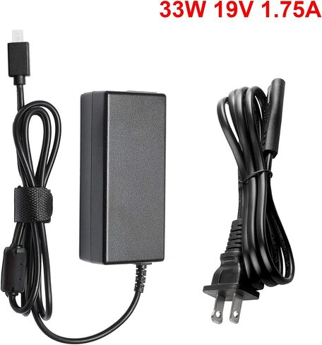 33w 19v 1.75A Laptop Charger for Asus Vivobook e200 e202 e202s e202sa e205sa e200h e200ha f205ta eeebook x205 x205t x205ta chromebook c201 c201pc c201pa 201pa in Kuwait