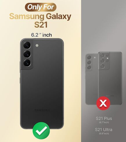 حافظة XYZ لهاتف Galaxy S21 مع حامل، حافظة لهاتف Samsung Galaxy S21 مع حلقة مزدوجة، حافظة هاتف واقية فاخرة للنساء والفتيات على شكل قلب لهاتف Samsung S21، أسود in Kuwait