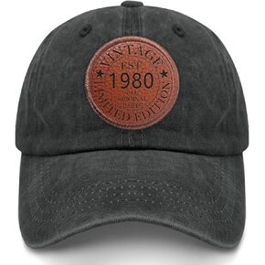 Vintage 1980 Limited Edition Baseball Cap Funny Cycling Caps Gifts for Grandpa Who Like Engraved,Sun Cap Suitable for