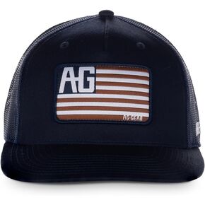 AG-GEAR Men's Snapback 5-Panel Trucker Hat, Mesh-Back Adjustable Men's Baseball Hat